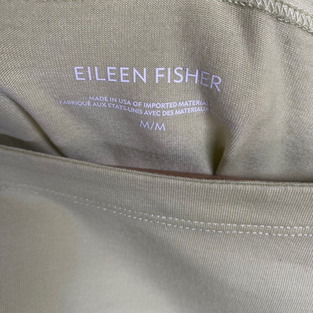 Eileen Fisher Top Medium Organic Cotton Lagenlook Oversized Boho Chic‎ Luxury - Picture 4 of 6